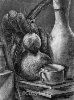 charcoal-still-life